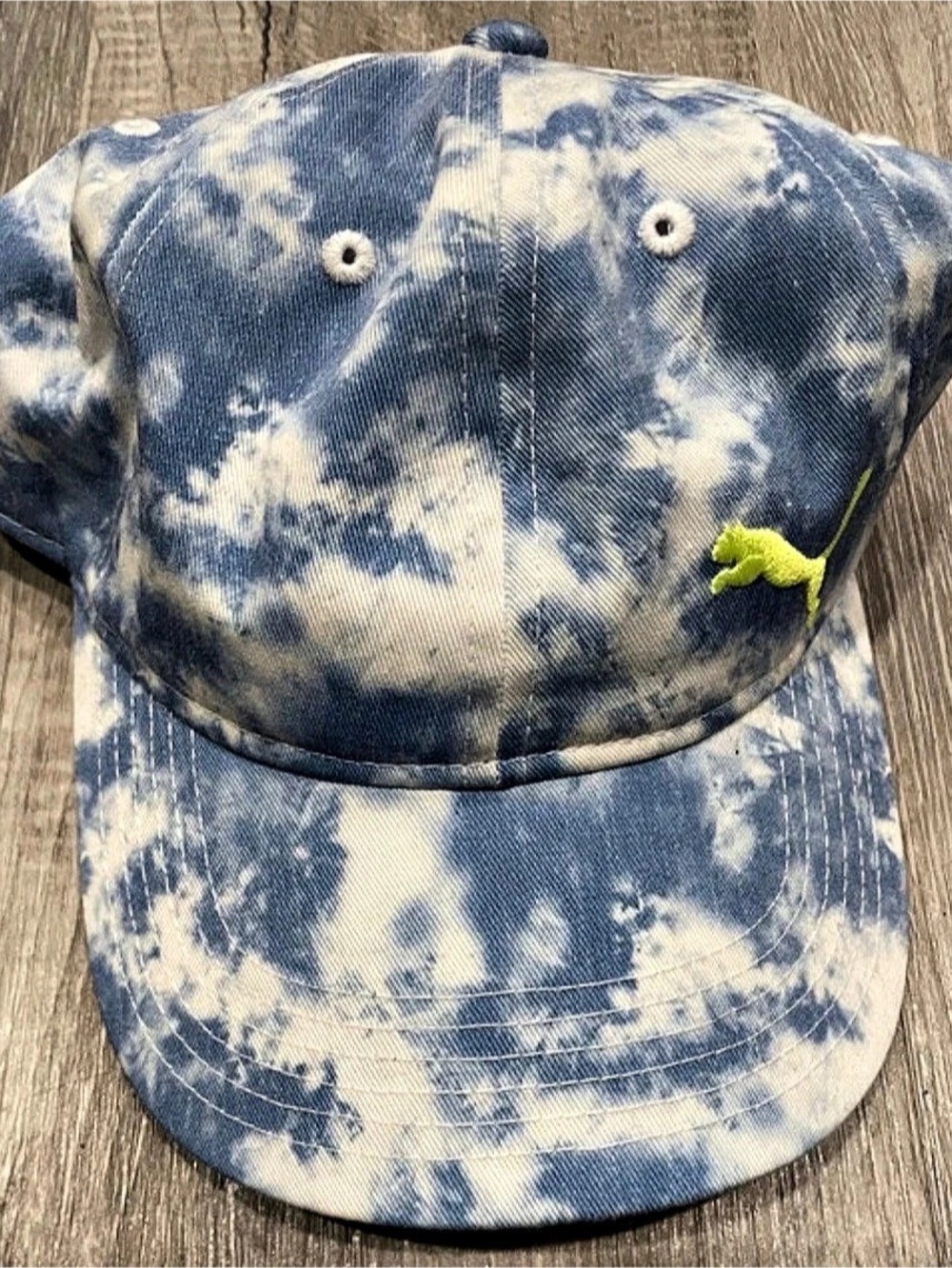 Puma Blue & White Tie-Dye Cap woman’s